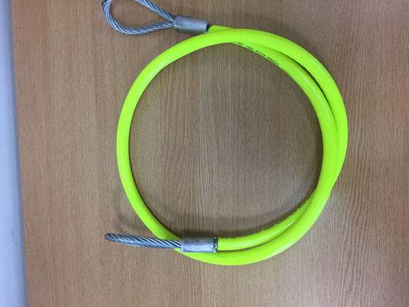 Steel Wire Axle Strop With Hi Vis PVC Sleeve 8mm x 1.5mt fast shipping - Lifting Slings