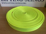 50mm Polyester Lashing Webbing Hi Vis Yellow 5000kg fast shipping - Lifting Slings