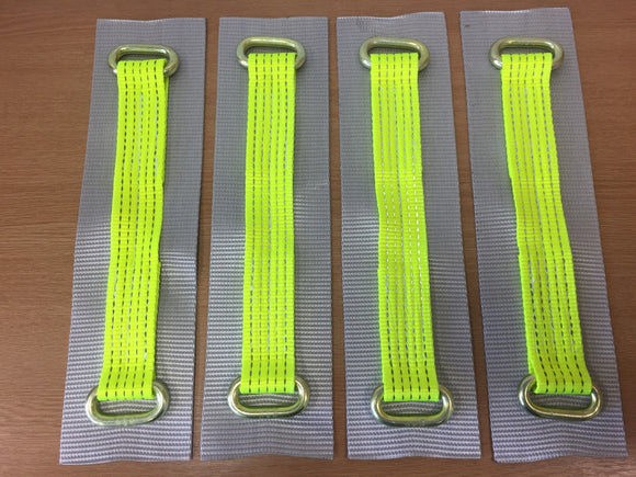 4 x Car Recovery Link Bridging Alloy Wheel Straps Heavy Duty fast shipping - Lifting Slings