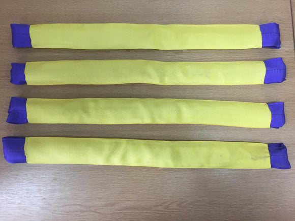 4 x Recovery Alloy Wheel Securing Link Straps Trailer Tie Down fast shipping - Lifting Slings