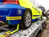 4 x Car Trailer Transporter Hi Vis Recovery Straps-Truck-Heavy Duty-Alloy Wheel-Over Tyre fast shipping - Lifting Slings